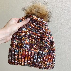 Eddie Bauer Rainbow Knit Beanie Hat